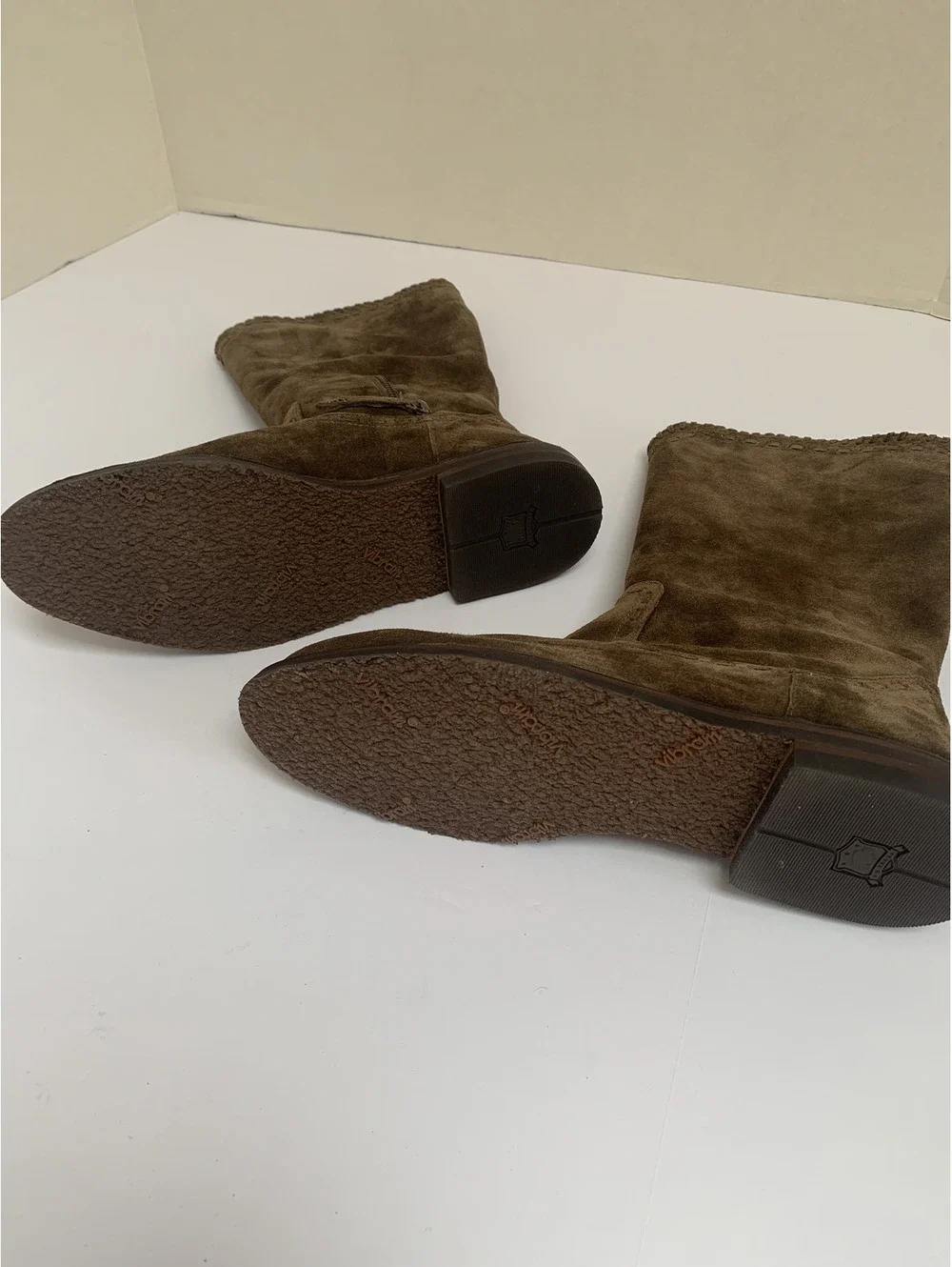 NWOT Trask Women's Brown Suede Mid Calf Boots Size 8.5 M